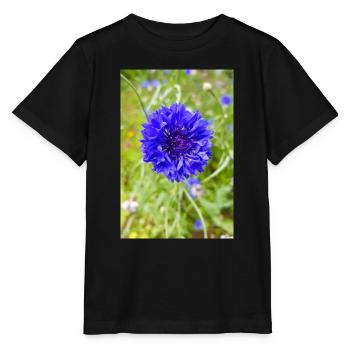 bluebottle aussi bleuet bleuet cyan - T-shirt bio MINI CREATOR Stanley/Stella Enfant - noir - Devant - Mikhail (115cm)