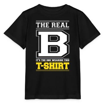 INITIAL B - LETTER B - Stanley/Stella MINI CREATOR Kids’ T-Shirt - black - Front - Mikhail (115cm)