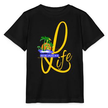 Beach Life - Design für den perfekten Urlaub - Stanley/Stella Kinder T-Shirt MINI CREATOR  - Schwarz - Vorne - Mikhail (115cm)