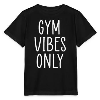 gym vibes only - Stanley/Stella MINI CREATOR Kids’ T-Shirt - black - Front - Mikhail (115cm)