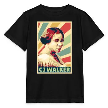 Madam CJ Walker Vintage Colors - Stanley/Stella MINI CREATOR Kids’ T-Shirt - black - Front - Mikhail (115cm)