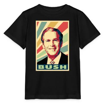 George W. Bush Vintage Colors - Stanley/Stella MINI CREATOR Kids’ T-Shirt - black - Front - Mikhail (115cm)