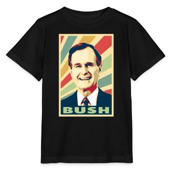 George H.W. Bush Vintage Colors - Stanley/Stella MINI CREATOR Kids’ T-Shirt - black - Front - Mikhail (115cm)