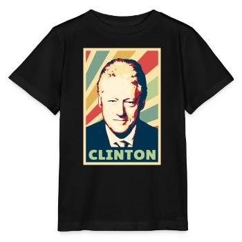 Bill Clinton Vintage Colors - Stanley/Stella MINI CREATOR Kids’ T-Shirt - black - Front - Mikhail (115cm)