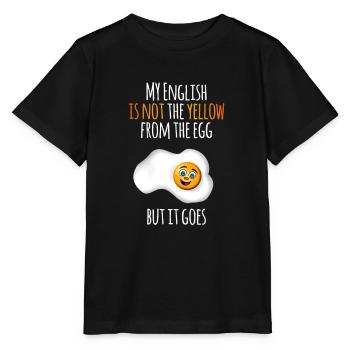 Mon anglais - T-shirt bio MINI CREATOR Stanley/Stella Enfant - noir - Devant - Mikhail (115cm)