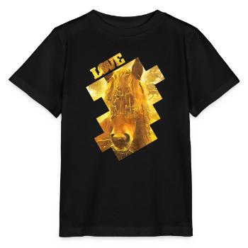 Golden Horse - Stanley/Stella MINI CREATOR Kids’ T-Shirt - black - Front - Mikhail (115cm)