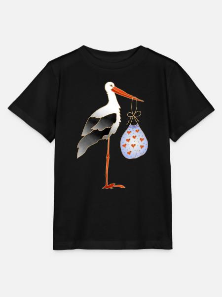 Storchvogel - Stanley/Stella Kinder T-Shirt MINI CREATOR  - Schwarz