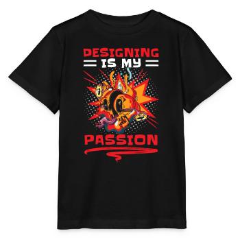 Retro Art Bandes dessinées Boom - T-shirt bio MINI CREATOR Stanley/Stella Enfant - noir - Devant - Mikhail (115cm)