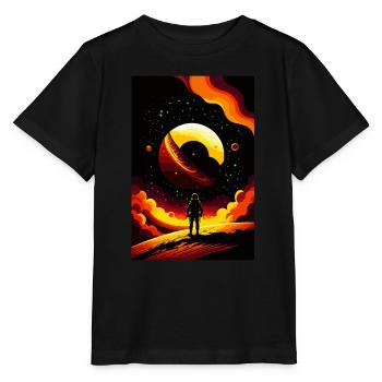 lost in space - T-shirt bio MINI CREATOR Stanley/Stella Enfant - noir - Devant - Mikhail (115cm)