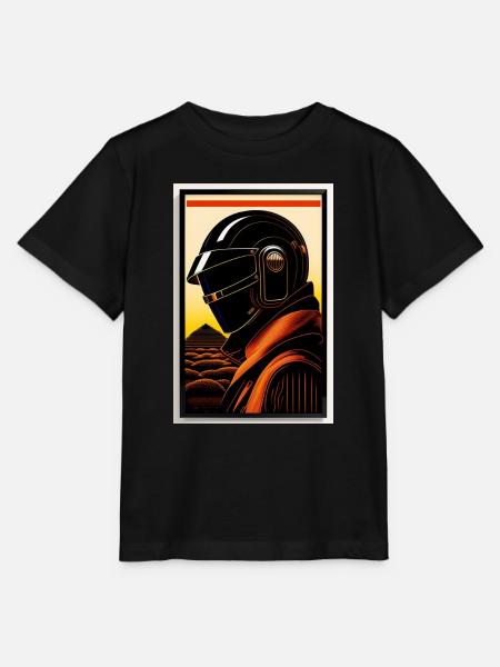 im Stil eines Holzschnitts - Stanley/Stella Kinder T-Shirt MINI CREATOR  - Schwarz