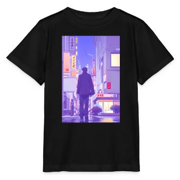Tokio-Landschaft - Stanley/Stella Kinder T-Shirt MINI CREATOR  - Schwarz - Vorne - Mikhail (115cm)