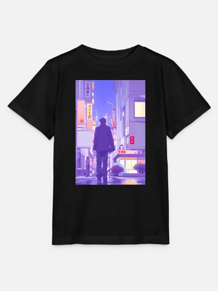 Tokio-Landschaft - Stanley/Stella Kinder T-Shirt MINI CREATOR - Schwarz