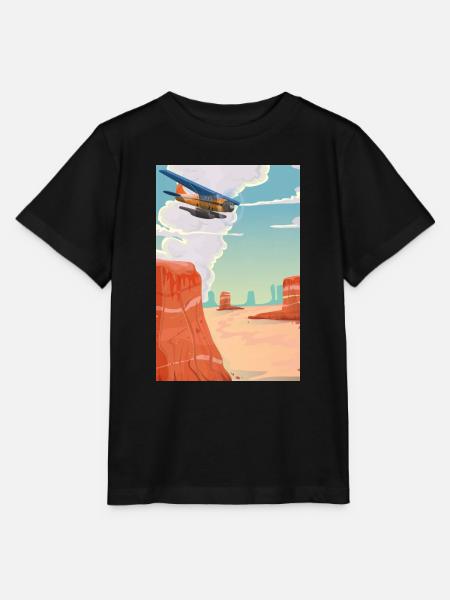 Karikatur Grand Canyon - Stanley/Stella Kinder T-Shirt MINI CREATOR  - Schwarz