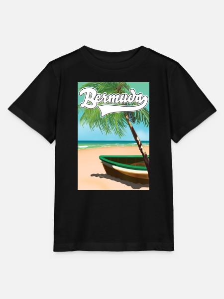 Bermuda Urlaubsplakat - Stanley/Stella Kinder T-Shirt MINI CREATOR - Schwarz