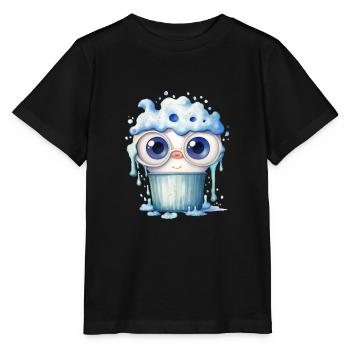 Monster Niedlich Wasserfarben Zeichnung - Stanley/Stella Kinder T-Shirt MINI CREATOR  - Schwarz - Vorne - Mikhail (115cm)
