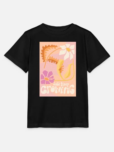 Wachsen Sie einfach weiter - Stanley/Stella Kinder T-Shirt MINI CREATOR - Schwarz