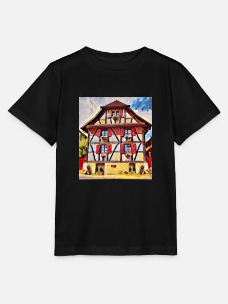 Elsässische Hausmalerei - Stanley/Stella Kinder T-Shirt MINI CREATOR - Schwarz
