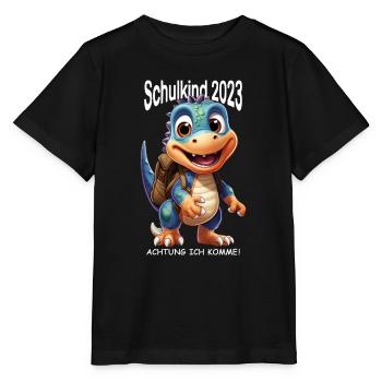 Schulstart 2023 - Stanley/Stella Kinder T-Shirt MINI CREATOR  - Schwarz - Vorne - Mikhail (115cm)