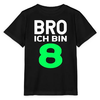 8. Geburtstag 8 Jahre Geschenk - Stanley/Stella Kinder T-Shirt MINI CREATOR  - Schwarz - Vorne - Mikhail (115cm)