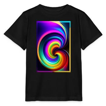 Swirl - Stanley/Stella MINI CREATOR Kids’ T-Shirt - black - Front - Mikhail (115cm)