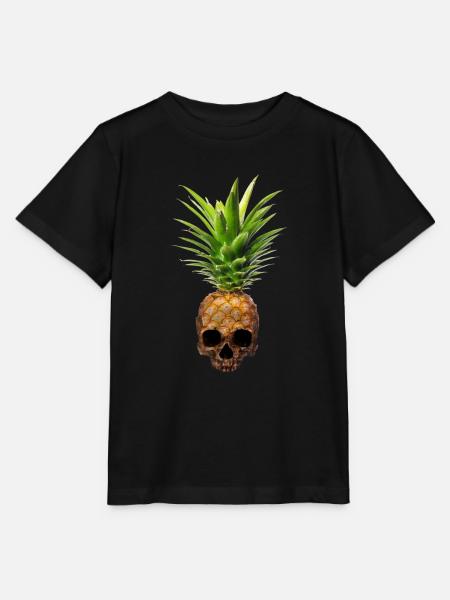 Ananas-Totenschädel Ananas Teschio - Stanley/Stella Kinder T-Shirt MINI CREATOR  - Schwarz