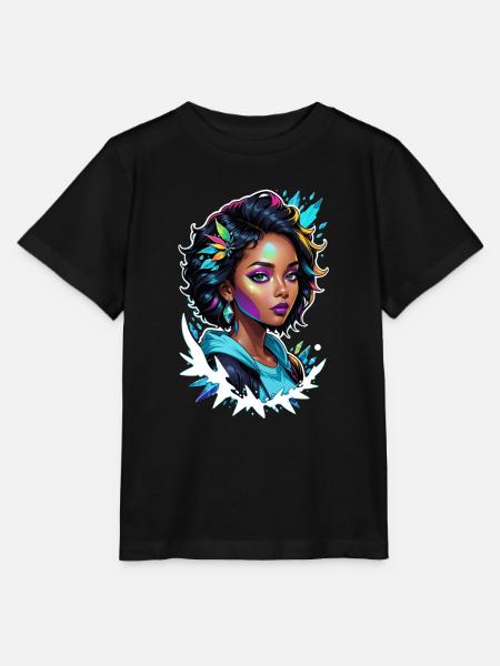 femme afro - beauté - T-shirt bio MINI CREATOR Stanley/Stella Enfant - noir