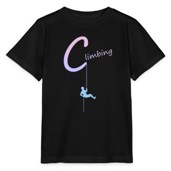 climbing, abseilen, klettern, kletterer - Stanley/Stella Kinder T-Shirt MINI CREATOR  - Schwarz - Vorne - Mikhail (115cm)