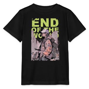 End of the World - Last Woman Standing - Stanley/Stella MINI CREATOR Kids’ T-Shirt - black - Front - Mikhail (115cm)