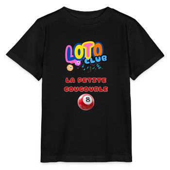 LOTO - BINGO - 8 - LA PETITE COUGOURLE - T-shirt bio MINI CREATOR Stanley/Stella Enfant - noir - Devant - Mikhail (115cm)