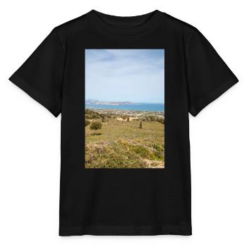Landscape of Kos and view of the coastline - Stanley/Stella MINI CREATOR Kids’ T-Shirt - black - Front - Mikhail (115cm)