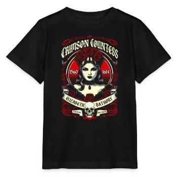 Comtesse cramoisi Gothique Rétro Vintage Bathory - T-shirt bio MINI CREATOR Stanley/Stella Enfant - noir - Devant - Mikhail (115cm)