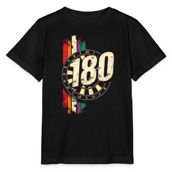 Darts 180 Dartboard Triple Dart Dartpfeil - Stanley/Stella Kinder T-Shirt MINI CREATOR  - Schwarz - Vorne - Mikhail (115cm)