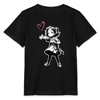Streetart Mädchen 23249 - Stanley/Stella Kinder T-Shirt MINI CREATOR  - Schwarz - Vorne - Mikhail (115cm)