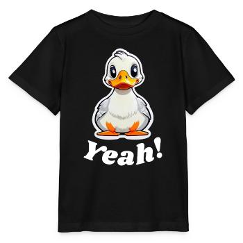 Yeah said by the Duck - Stanley/Stella MINI CREATOR Kids’ T-Shirt - black - Front - Mikhail (115cm)