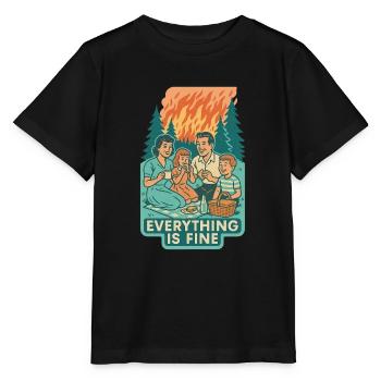 Climate Crisis & Ignorance - Stanley/Stella MINI CREATOR Kids’ T-Shirt - black - Front - Mikhail (115cm)