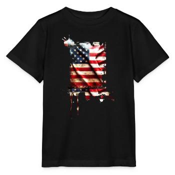 bad usa - Stanley/Stella Kinder T-Shirt MINI CREATOR  - Schwarz - Vorne - Mikhail (115cm)