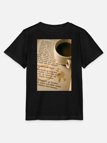 Buch und Kaffee - Stanley/Stella Kinder T-Shirt MINI CREATOR - Schwarz