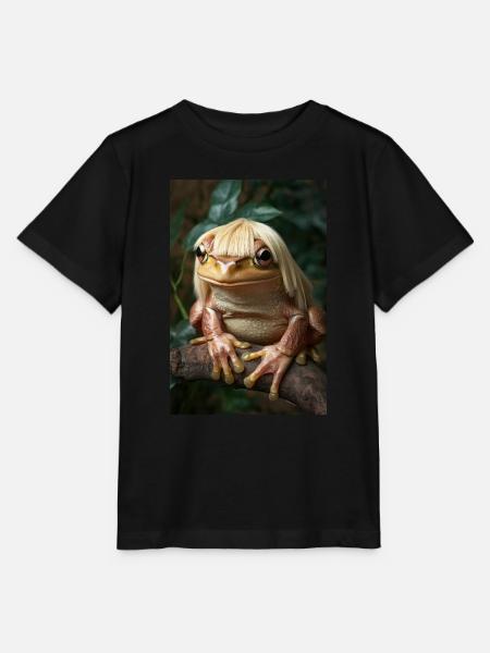 Fabelhafte Froschprinzessin - Stanley/Stella Kinder T-Shirt MINI CREATOR  - Schwarz