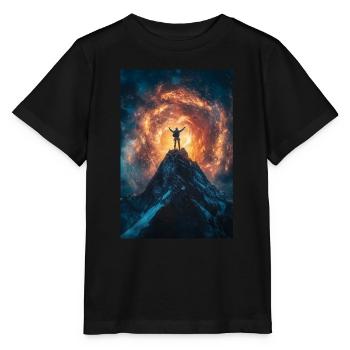 Unter kosmischem Feuer - Stanley/Stella Kinder T-Shirt MINI CREATOR  - Schwarz - Vorne - Mikhail (115cm)