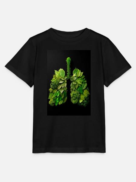 Grüne Lungen der Natur - Stanley/Stella Kinder T-Shirt MINI CREATOR - Schwarz