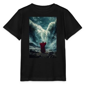 Séparer la mer avec la puissance - T-shirt bio MINI CREATOR Stanley/Stella Enfant - noir - Devant - Mikhail (115cm)