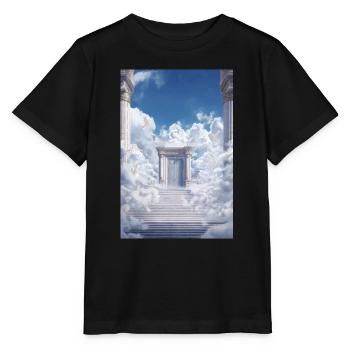 Golden Gates in the Clouds - Stanley/Stella MINI CREATOR Kids’ T-Shirt - black - Front - Mikhail (115cm)