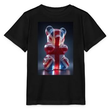 Union Jack Gummibärchen - Stanley/Stella Kinder T-Shirt MINI CREATOR  - Schwarz - Vorne - Mikhail (115cm)