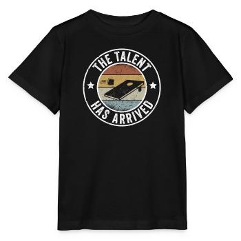 Cornhole das Talent ist da - Stanley/Stella Kinder T-Shirt MINI CREATOR  - Schwarz - Vorne - Mikhail (115cm)