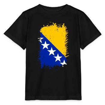 Bosnia - Stanley/Stella MINI CREATOR Kids’ T-Shirt - black - Front - Mikhail (115cm)