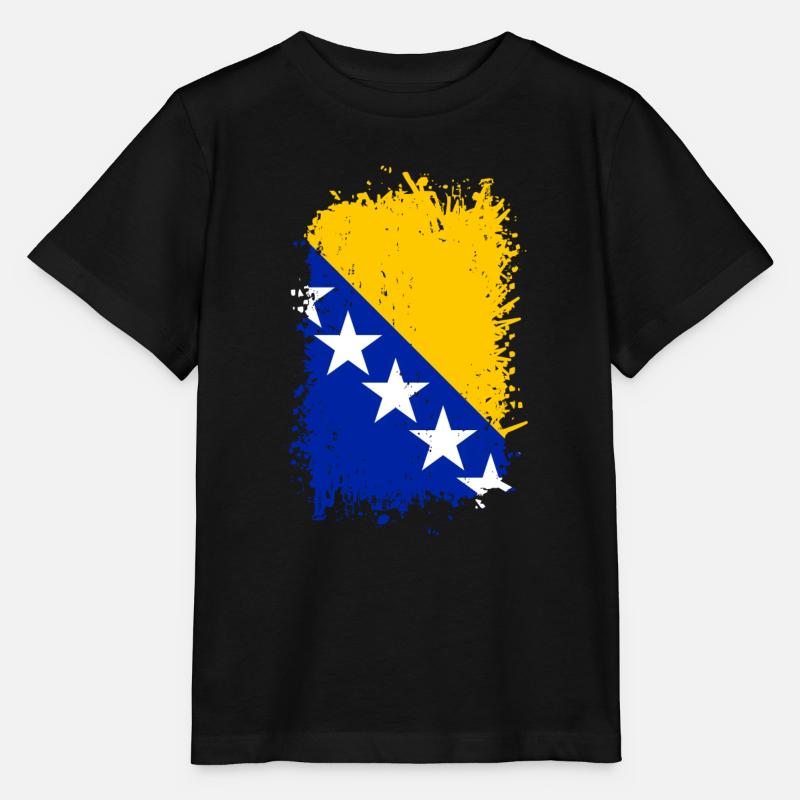 Bosnien - Stanley/Stella Kinder T-Shirt MINI CREATOR - Schwarz