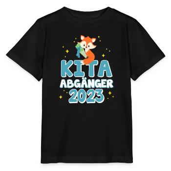 Kita Abgänger 2023 - Schulanfang Einschulung Junge - Stanley/Stella Kinder T-Shirt MINI CREATOR  - Schwarz - Vorne - Mikhail (115cm)