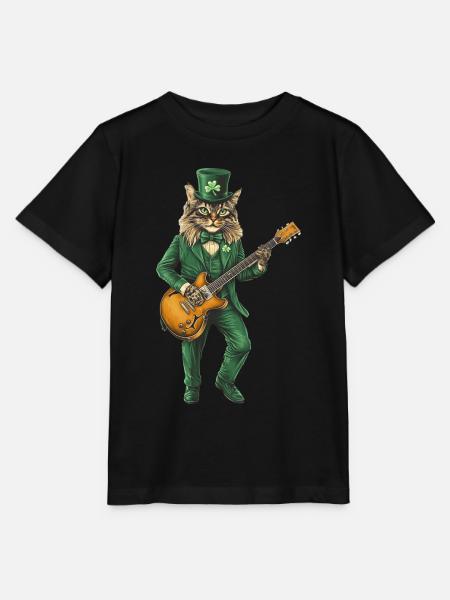 Katze - Stanley/Stella Kinder T-Shirt MINI CREATOR - Schwarz