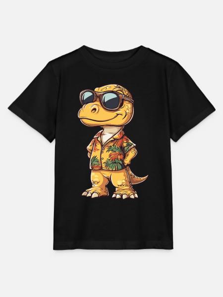 Dinosaurier brontosaurus Sommer - Stanley/Stella Kinder T-Shirt MINI CREATOR - Schwarz