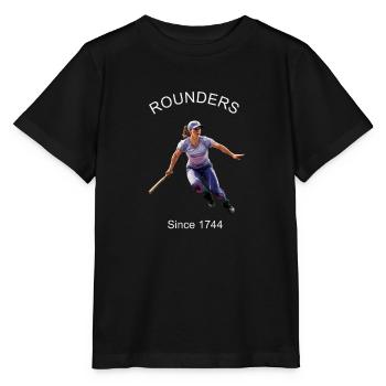 ROUNDERS, BALLSPIEL, SPORT - Stanley/Stella Kinder T-Shirt MINI CREATOR  - Schwarz - Vorne - Mikhail (115cm)
